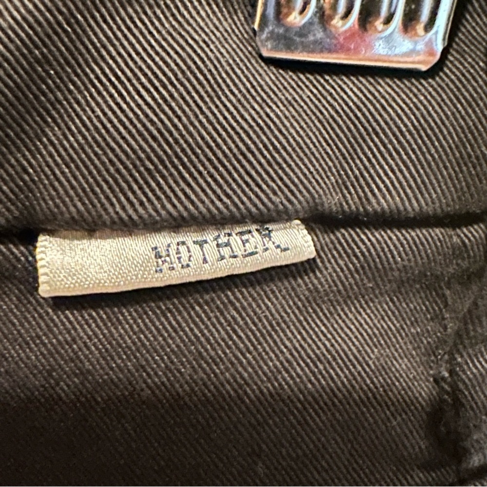 MOTHER High Waisted Looker Ankle Skinny Jeans Touch And Go Black Women’s Size 26 - Picture 6 of 10